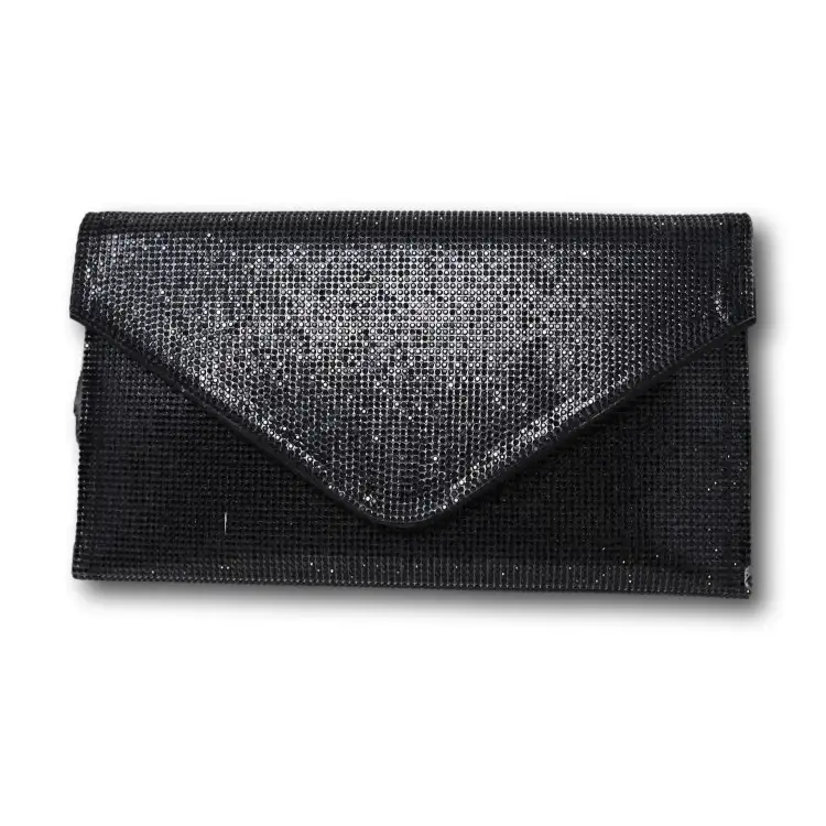 Gold & Gold GGM37 Pochette Donna Con Bottone Nero