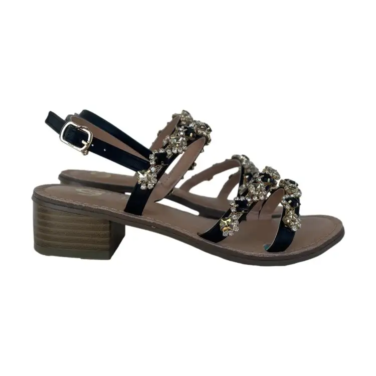 Gold & Gold GL830 Sandalo Donna Gioiello Nero