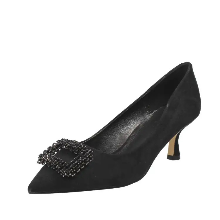 Gold & Gold GP708 Scarpe Donna Decollete Con Accessorio Nero