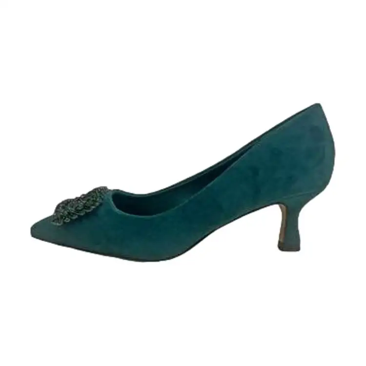 Gold & Gold GP708 Scarpe Donna Decollete Con Accessorio Verde