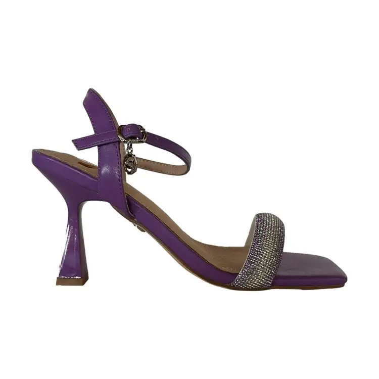Gold & Gold GY375 Sandali Donna Tacco Alto con Strass Viola