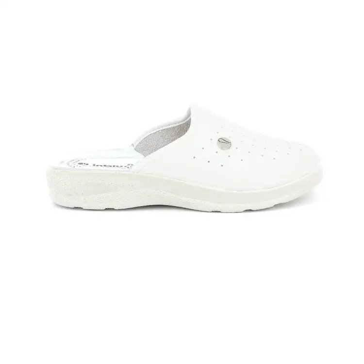 INBLU RH 33 Ciabatte Uomo Sabot Traforati Bianco