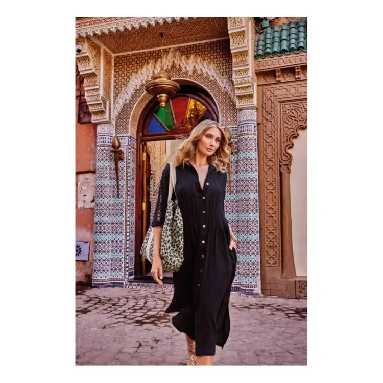 Iconique IC24 079 Abito camicia lungo Olivia