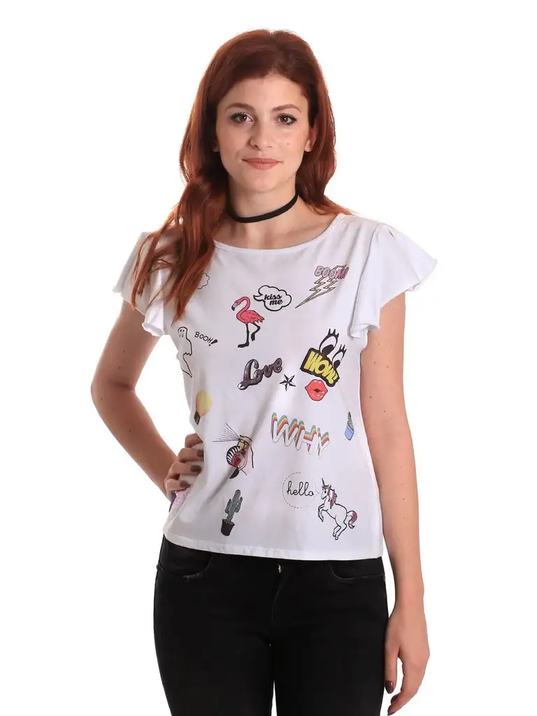 Fornarina T-shirt SE175L40JG0709