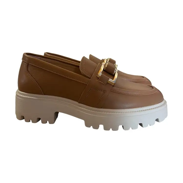 KEYS K-10751 Mocassino Donna Con Accessorio Cuoio