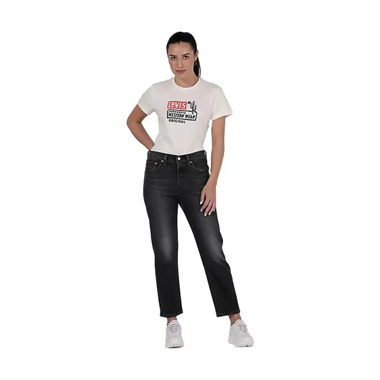 LEVI'S 501® CROPPED Long Live The Queen Jeans Donna Nero