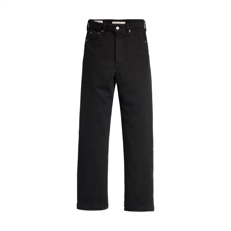 LEVI'S 72693-0012 RIBCAGE STRAIGHT ANKLE Jeans Donna Nero