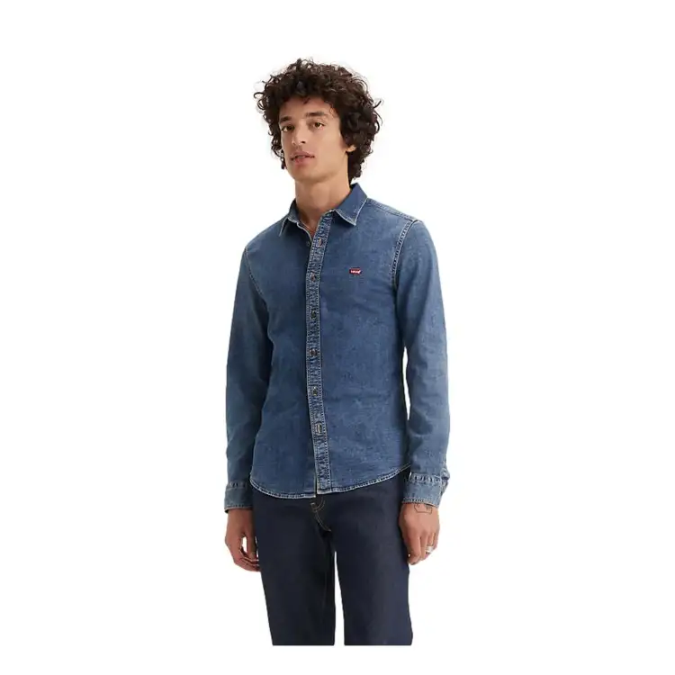 LEVI'S 86625-0052 LS BATTERY HM SHIRT SLIM Camicia Uomo Jeans Blu