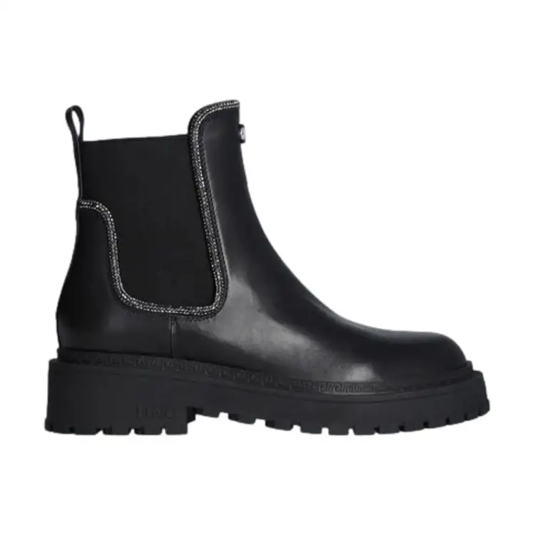 LIU JO RUMI 24-ANKLE BOOT Stivaletti Donna Con Elastici Laterali 22222 Black