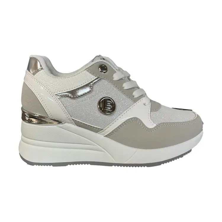 Laura Biagiotti 8922 Sneakers Donna Platform Nabuk Light Grey