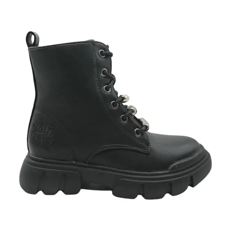 Lelli Kelly LKHH4335 VITTORIA Stivaletti Bambina Stringate Con Zip Laterale E Accessorio Nero