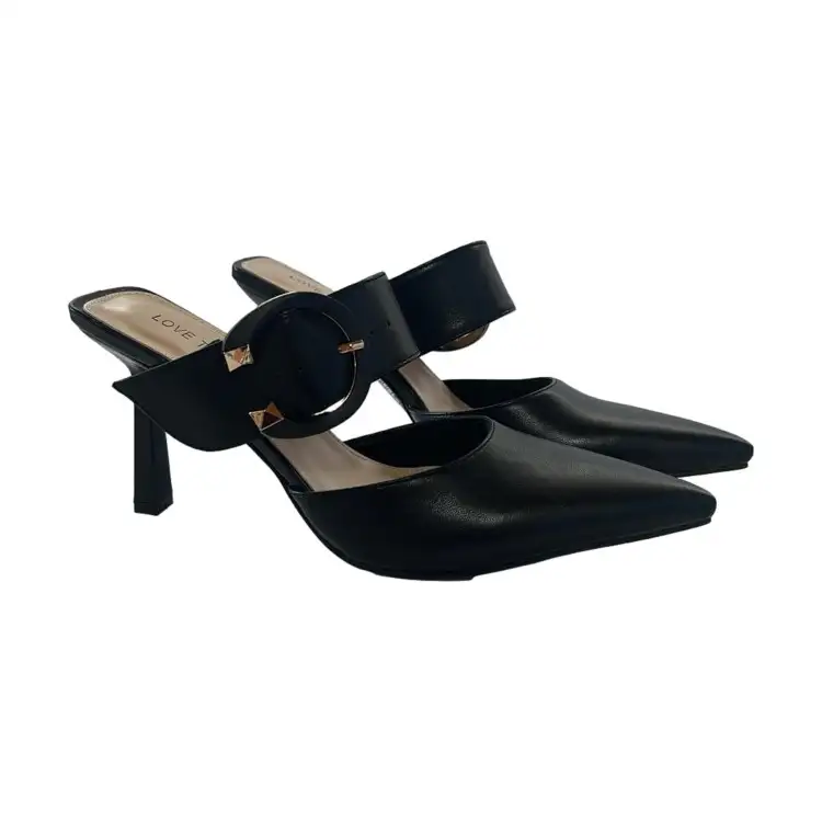 Love to Love Gai Mattiolo BET-2 Decollete Scalzato con Tacco Alto Nero