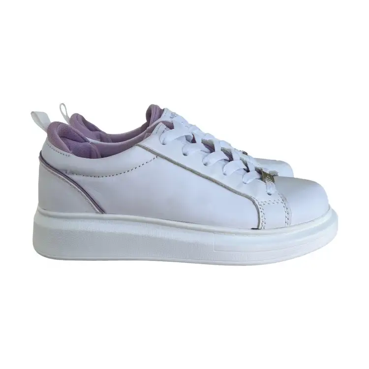 Love to Love Gai Mattiolo LTL 1 Sneakers Donna in Pelle Bianca Lilla