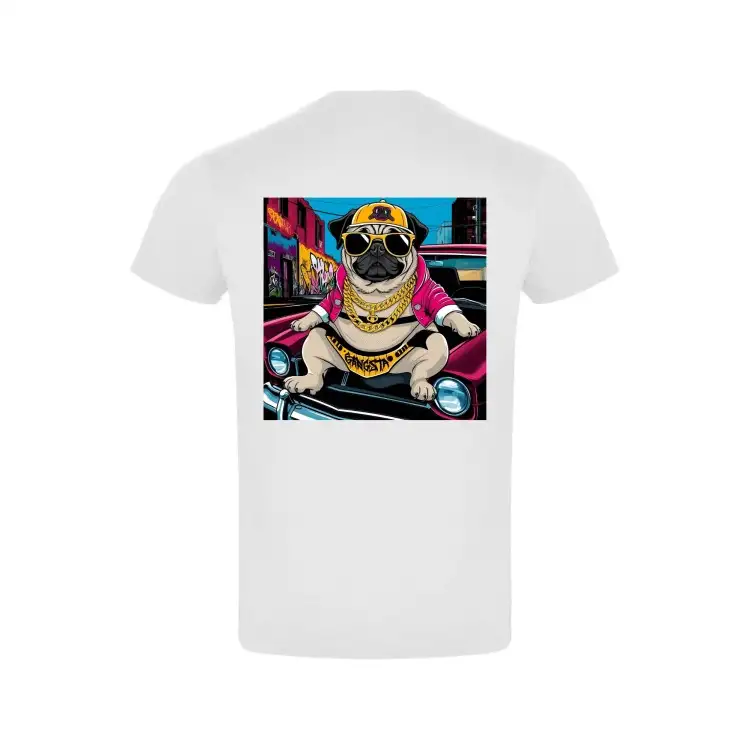 MOODLess MLCRLWW T-Shirt in Cotone Bianco Carlino’s Gangsta