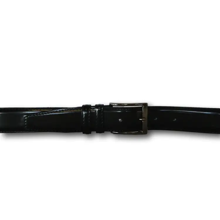 Made in Italy 035 Cintura Uomo 3,5 cm in Pelle Abrasivato Nero