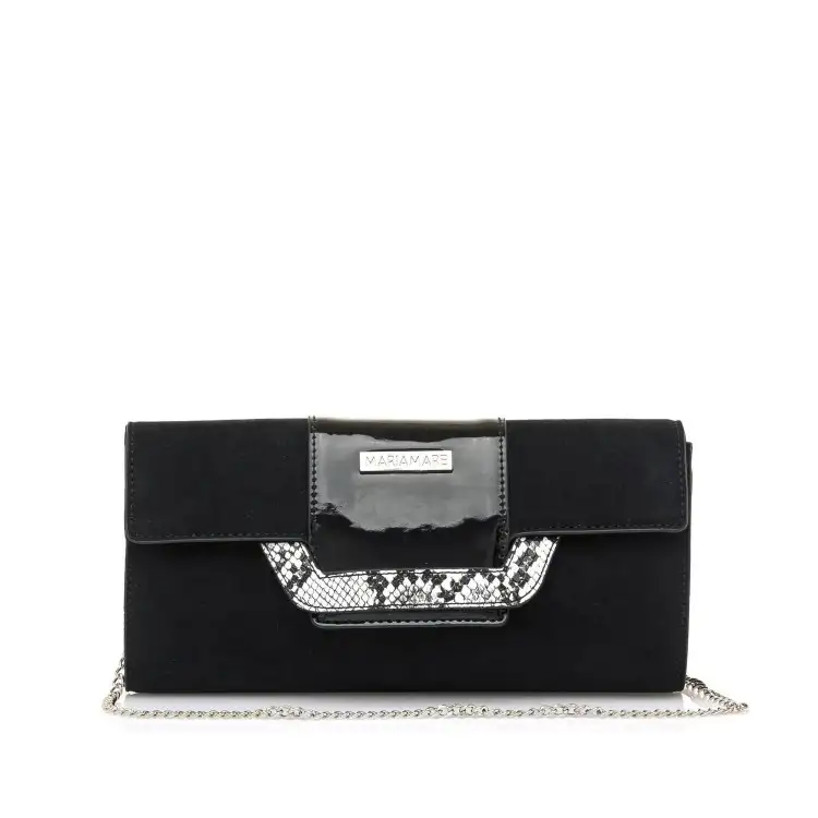 Mariamare Daina Pochet Donna con Catena Nero Snake