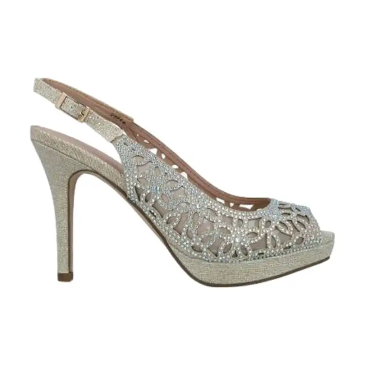 Menbur 23968 Scarpe Donna Sandali Gioiello Tacco Alto Oro