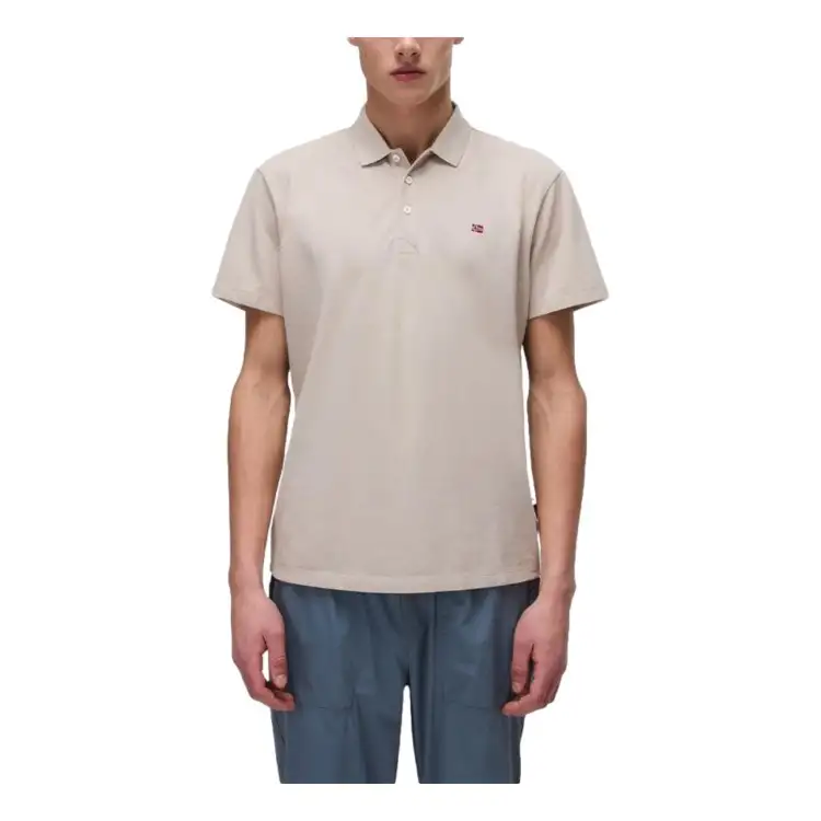 Napapijri EALIS SS SUM Polo Uomo Maniche Corte in Cotone Beige