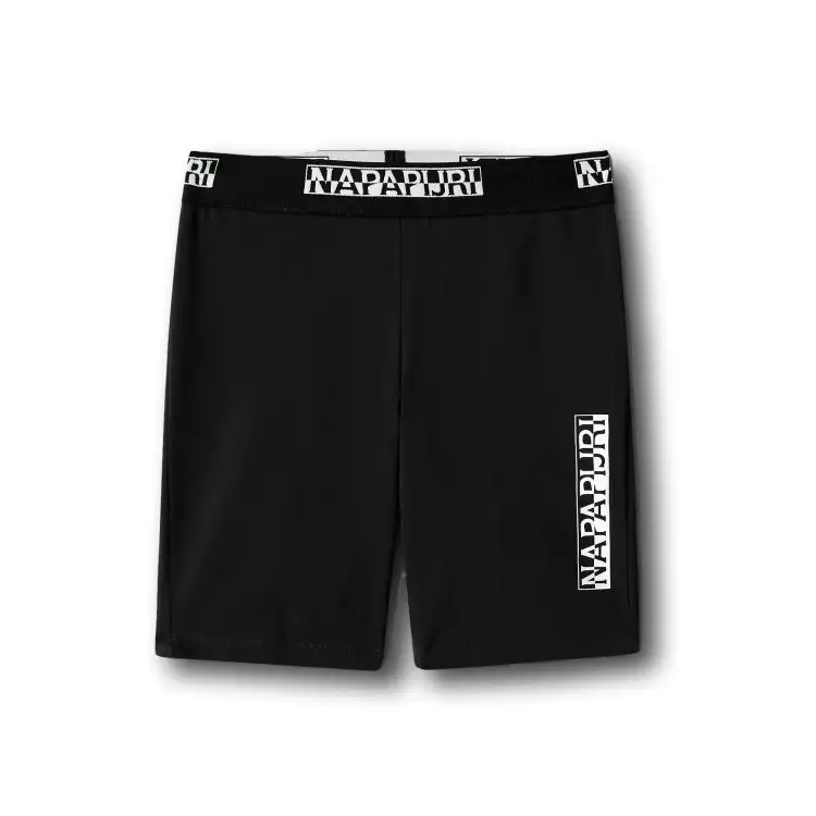 Napapijri NA4F55 N-Box Leggins Corto Donna in Cotone Nero