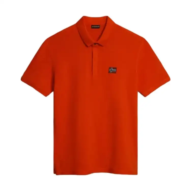 Napapijri NA4G2M EBEA 1 Polo Uomo Maniche Corte in Cotone Rossa