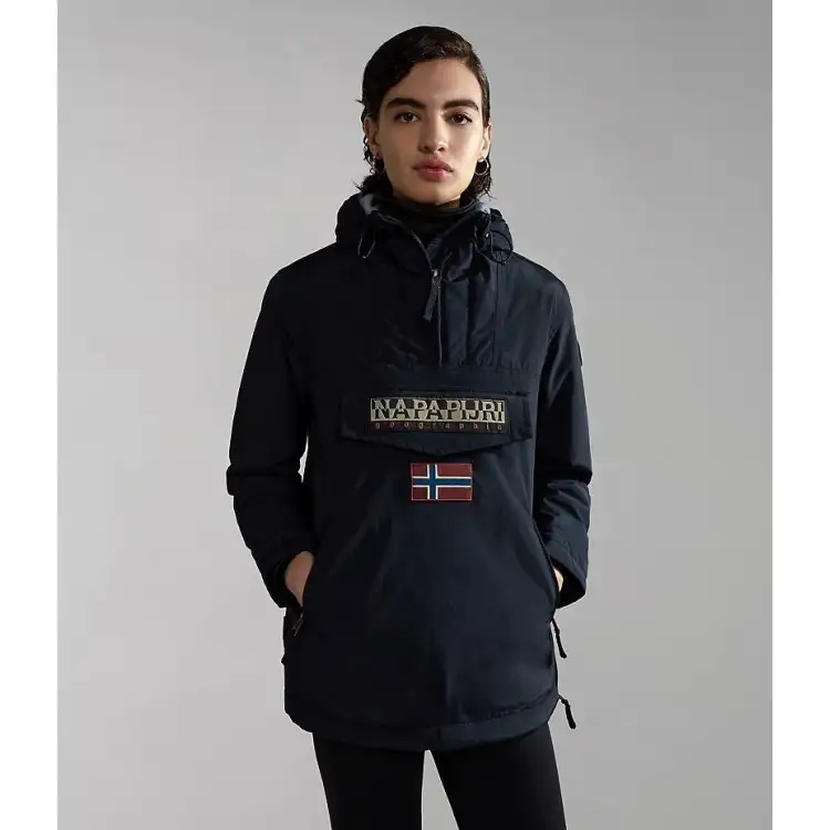 Napapijri NA4GM6 Rainforest W Poket 4 Giacca Donna Con Cappuccio Nero