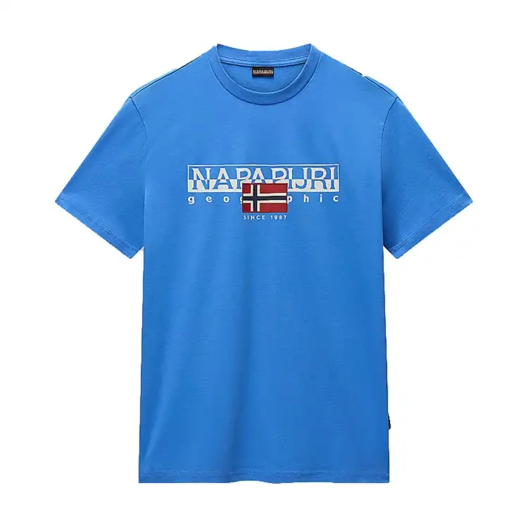 Napapijri NP0A4HTOB2V1 S AYLMER T-Shirt Uomo in Cotone Ultramarine