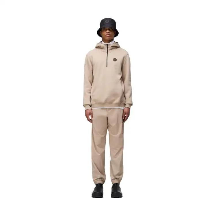 Napapijri NP0A4I1BN1I B-BADGE HZH Felpa Uomo con Zip e Cappuccio Beige Rocky