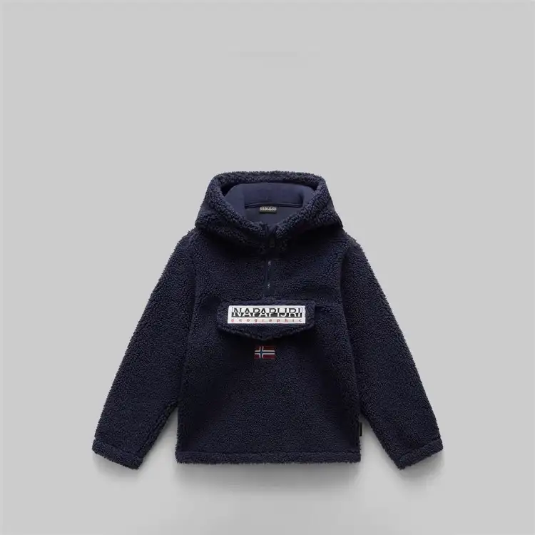 Napapijri NP0A4I6L1761 K T-BURGEE HZH 1 Giubbotto Sherpa Bambino Blue Marine