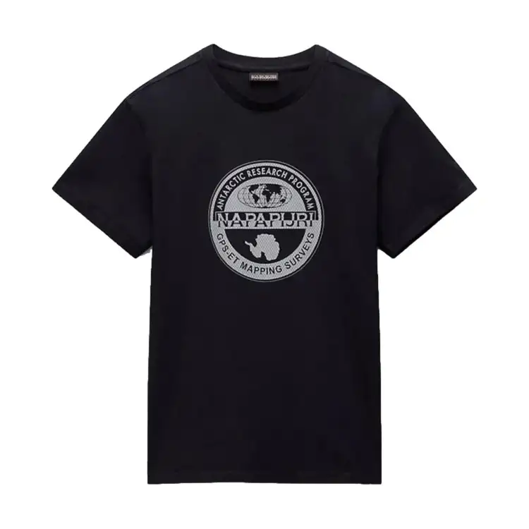 Napapijri S-BOLLO SS 2 T-Shirt Uomo in Cotone Black
