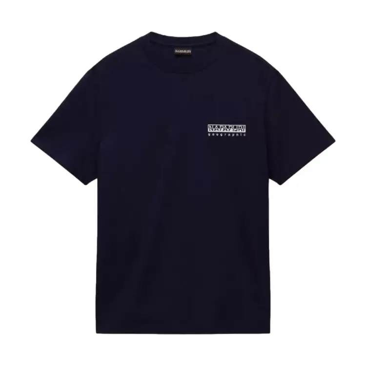 Napapijri S-VIGNONI BACK SS T-Shirt Uomo in Cotone Blu Marine