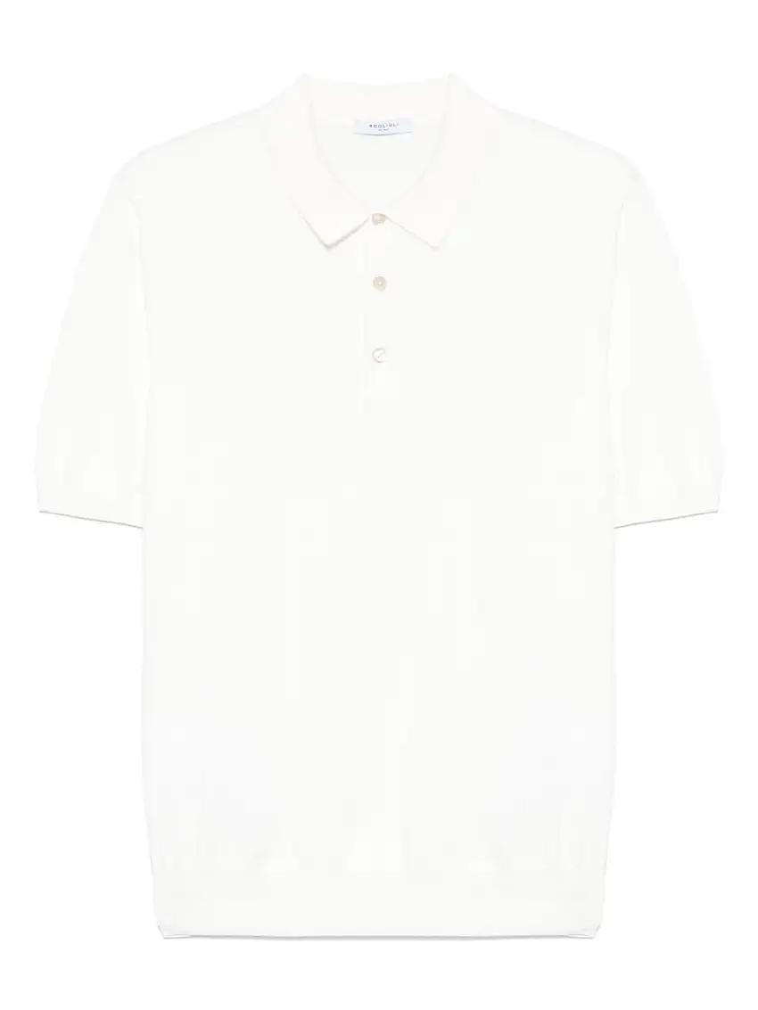 BoglioliPolo in cotone con ricamo logo