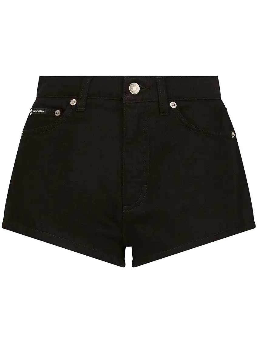 Dolce & GabbanaShorts denim con applicazione