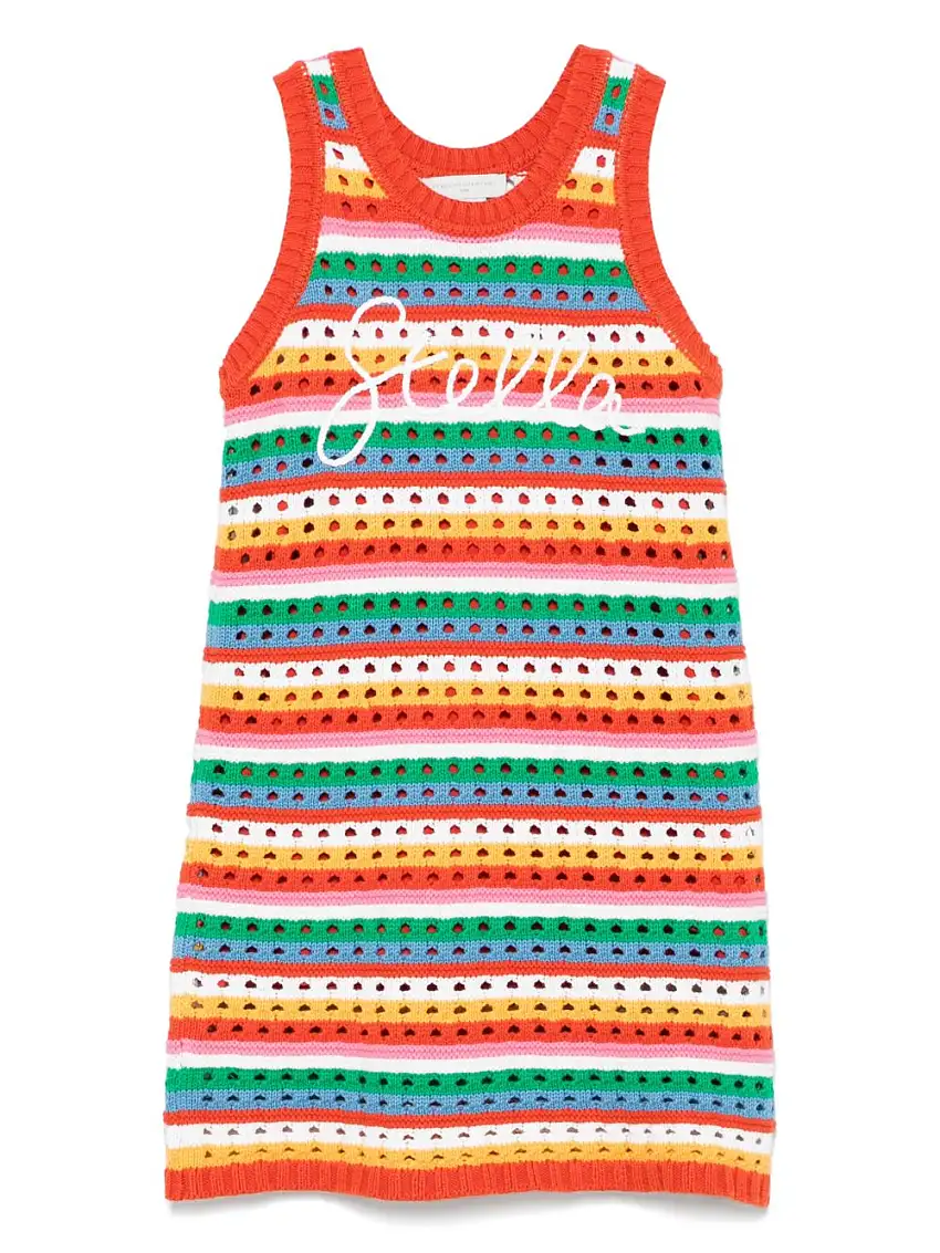 Stella McCartney KidsAbito in maglia traforata