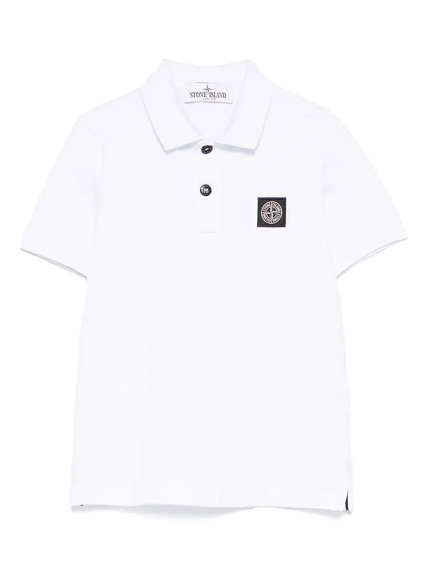 Stone Island JuniorPolo con applicazione Compass