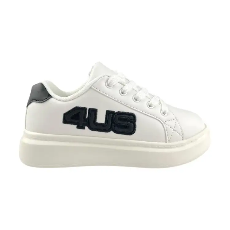 Paciotti 4US MILU 08 Sneaker Bambino Stringate White Black