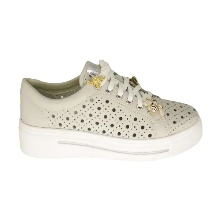 Pregunta 2410001 001 Sneakers Donna Stringate Beige