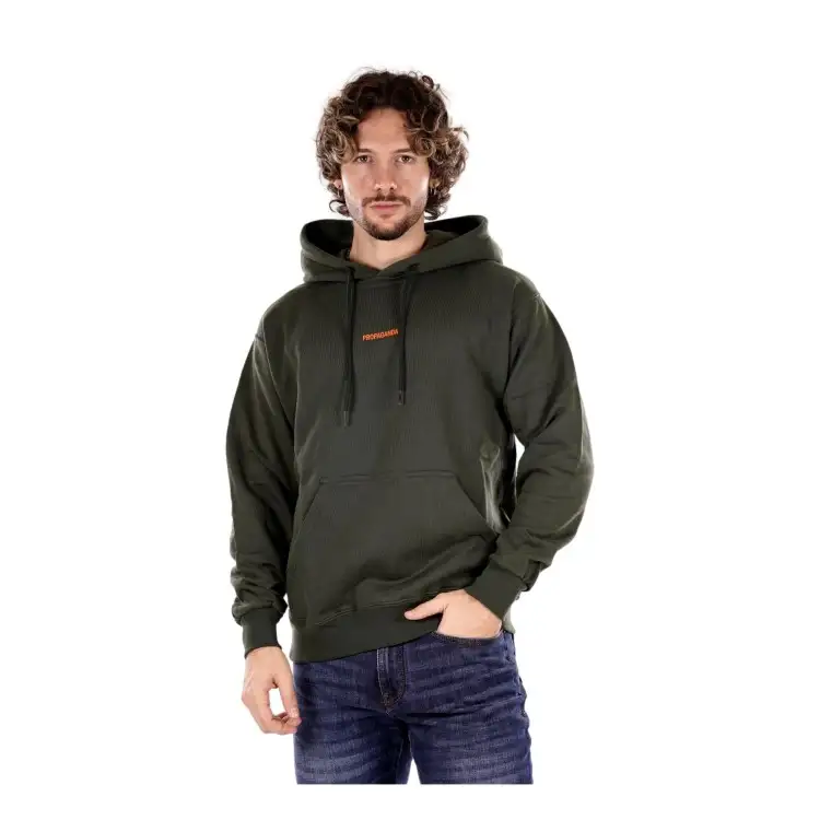 Propaganda HOODIE RIBS UNDERWOOD Felpa Uomo Con Cappuccio Pino