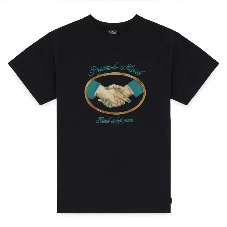 Propaganda PRTS832 Corrupt T-Shirt in Cotone Nero