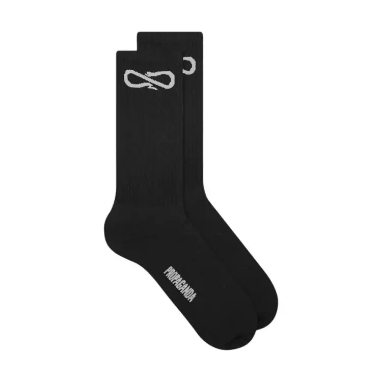 Propaganda SOCKS LOGO Calze Uomo Nero