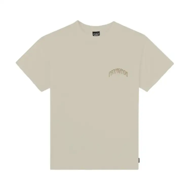 Propaganda TRIANGLE PANTHER T-Shirt Uomo In Cotone BEIGE