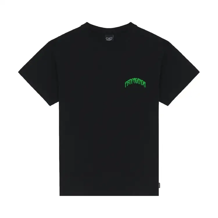 Propaganda TRIANGLE PANTHER T-Shirt in Cotone Nero