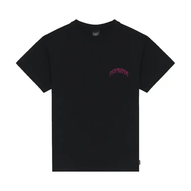 Propaganda TRIANGLE WEB T-Shirt Uomo In Cotone Nero