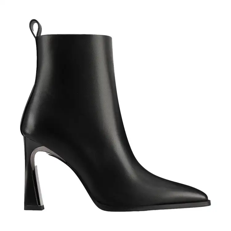 QH7 Queen Helena K3458 Stivale Donna Con Tacco Alto Con Zip Laterale Black