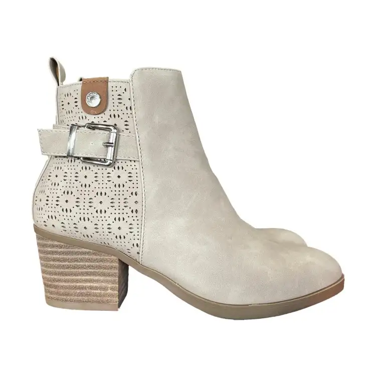 Refresh 172623 Stivaletti Donna Con Tacco Medio Beige