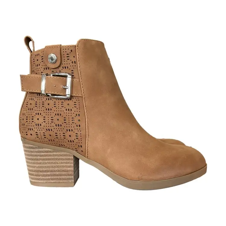 Refresh 172623 Stivaletti Donna Con Tacco Medio Camel