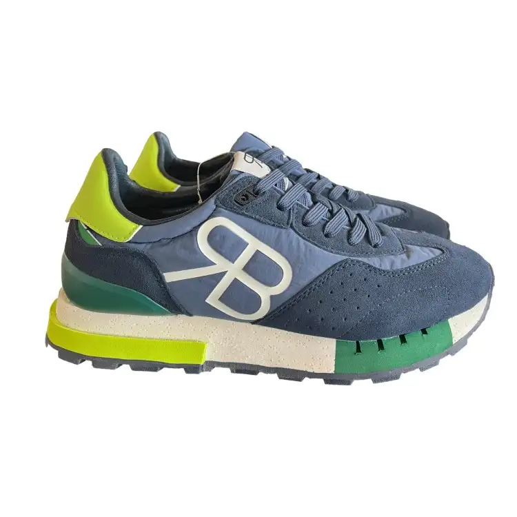 Renato Balestra RBU07 Sneakers Uomo Blu Verde