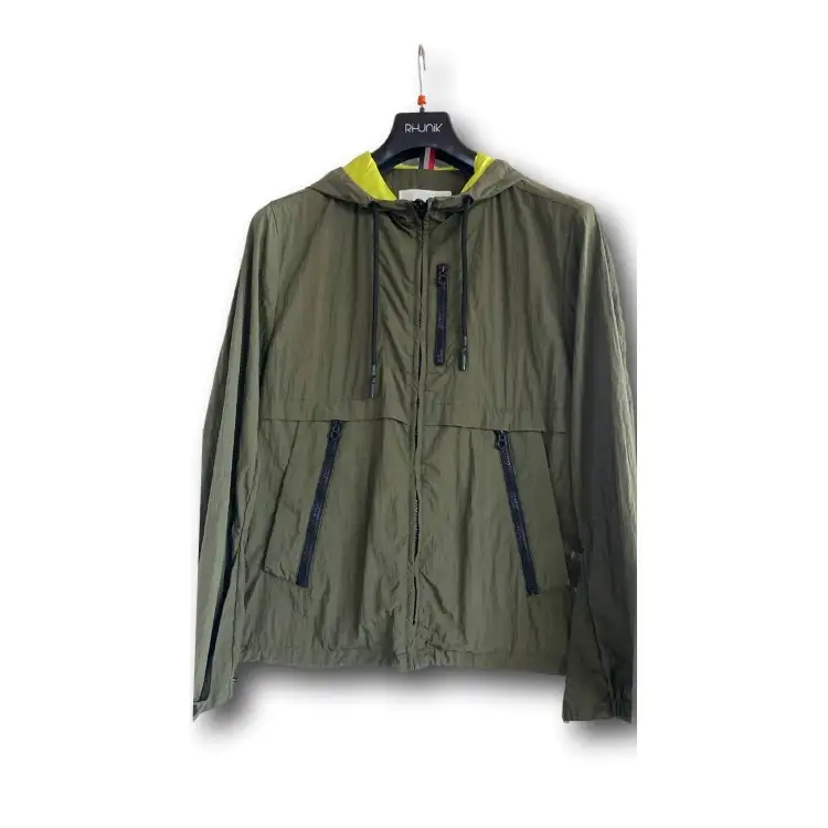 Rihunik Springfield RIMA40J Giacca Uomo Leggera con Cappuccio Verde Militare
