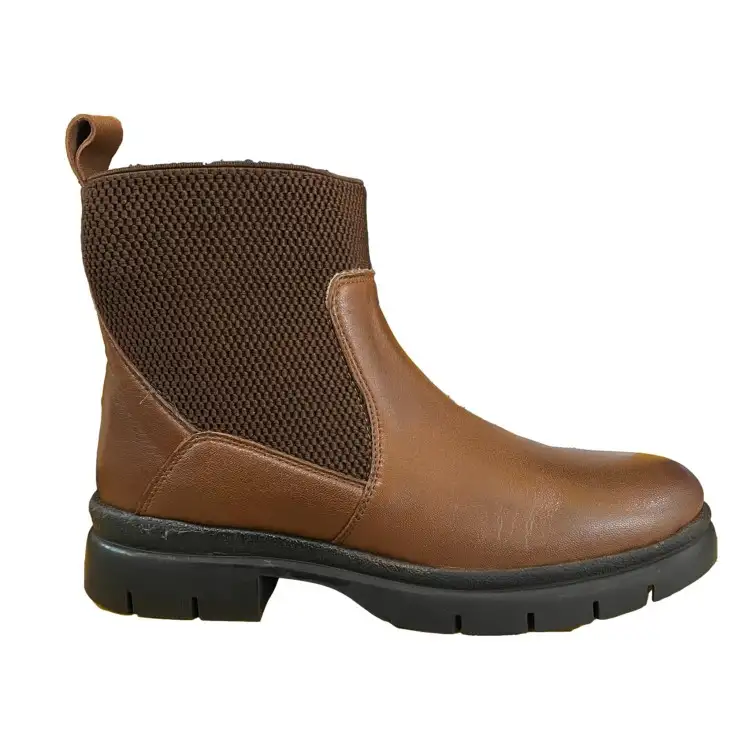 Riposella GAIA I WA03BX Stivaletto Donna Con Zip Laterale Cuoio