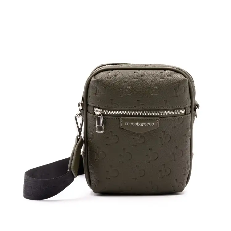 RoccoBarocco 13208 Shoulder Bag Small Tracolla Uomo Army