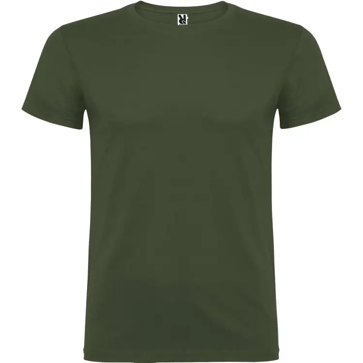 Roly BEAGLE T-Shirt Basic Tinta Unita in Cotone Organico Verde Aventura